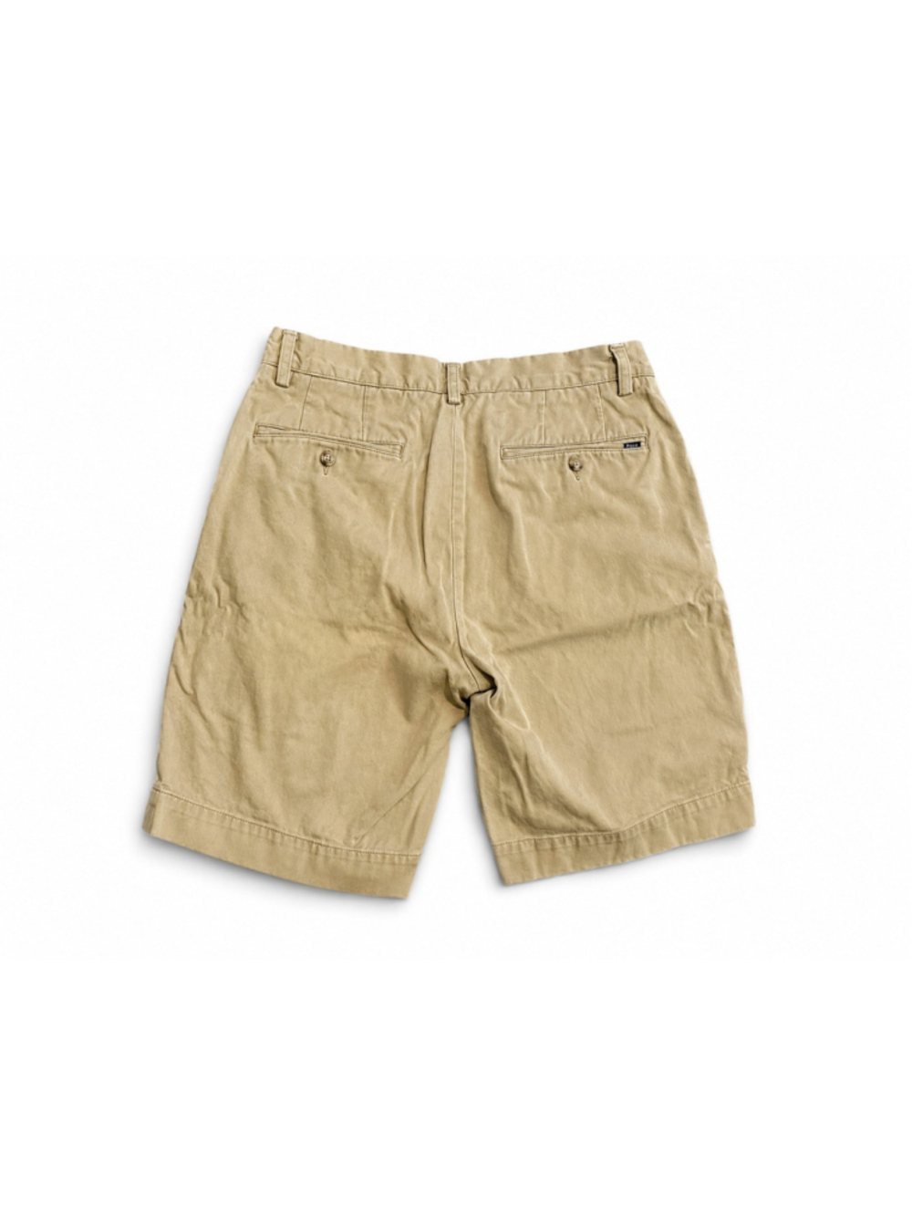 Polo Ralph Lauren Mens Classic Fit Chino Shorts Sz 30 Tan Khaki Flat Front 9” - Picture 3 of 7